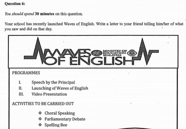 Trial Paper English PT3  Soalan Bahasa Inggeris