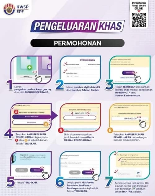 semakan permohonan pengeluaran khas kwsp