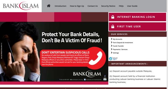 Bankislam com my internet banking