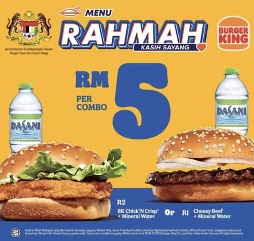 burger king menu rahmah 2023