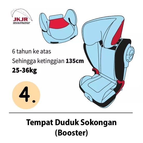 car seat booster 135cm