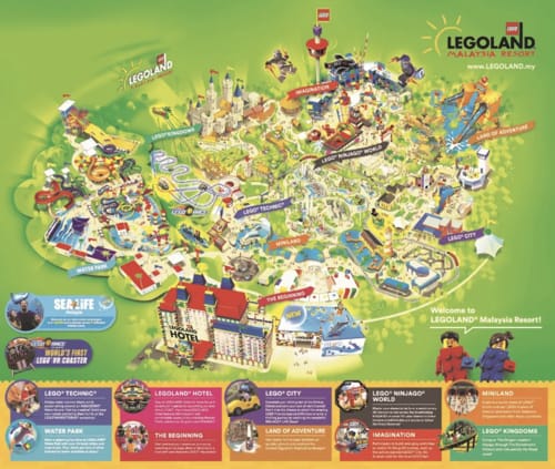 legoland theme park map