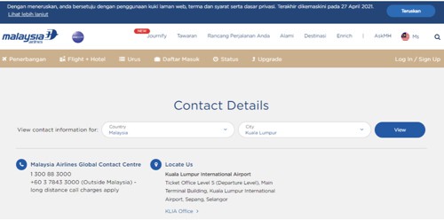 contact mas airlines customer service
