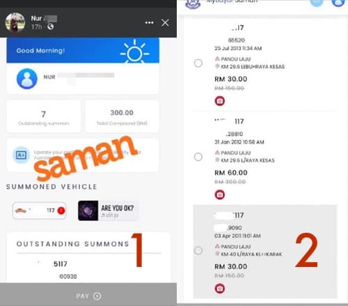 Register mybayarsaman Check Saman