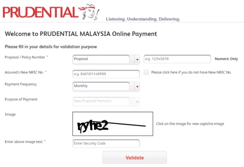 portal prudential malaysia online payment