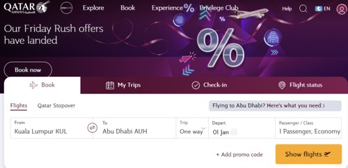harga tiket qatar airways promotion 2022