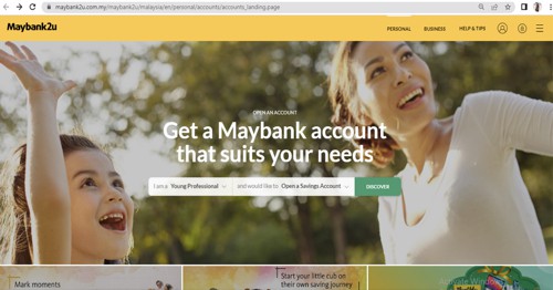register maybank2u account